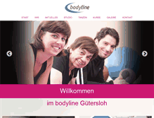 Tablet Screenshot of body-line.de